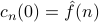 c_n(0) = hat f(n)